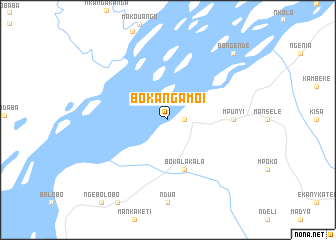 map of Bokangamoi