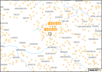 map of Bokani