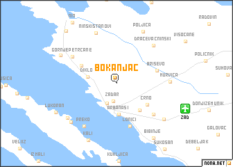 map of Bokanjac