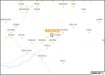 map of Bokaré