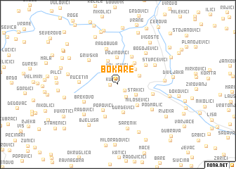 map of Bokare