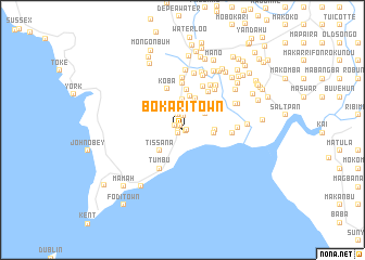 map of Bokari Town