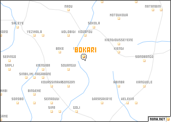 map of Bokari