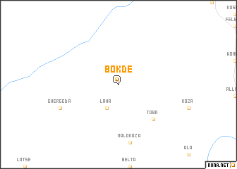 map of Bokdē