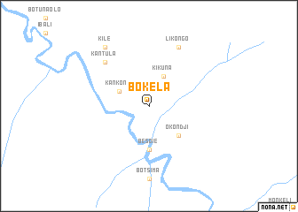 map of Bokela