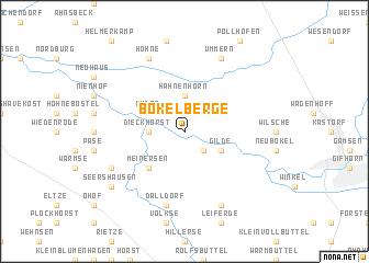 map of Bokelberge