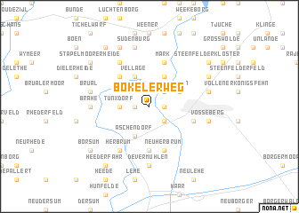 map of Bokelerweg