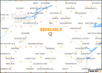 map of Bokelholm