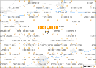 map of Bokelseß