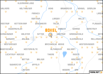 map of Bokel