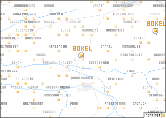 map of Bokel