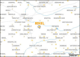 map of Bokel
