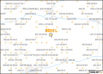 map of Bokel