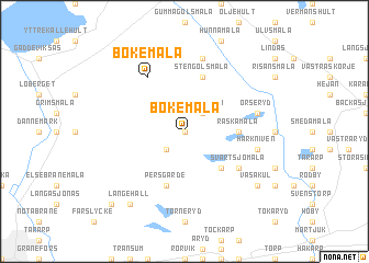 map of Bökemåla