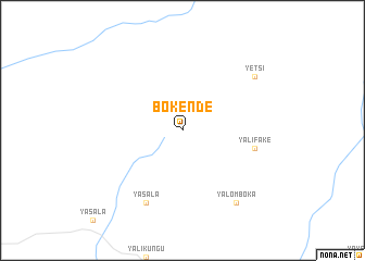map of Bokende