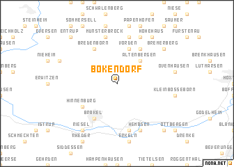 map of Bökendorf