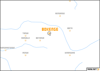 map of Bokenge