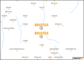 map of Bokenge