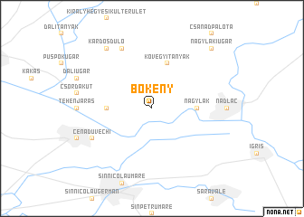 map of Bökény