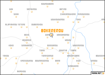 map of Bokérérou