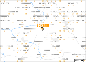 map of Bokern