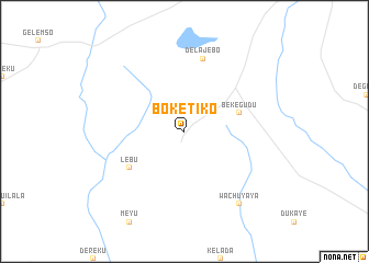 map of Bokē Tʼīkʼo