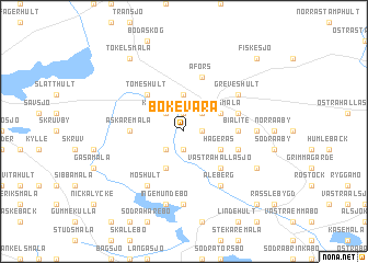 map of Bökevara