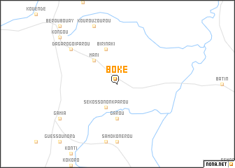 map of Boké
