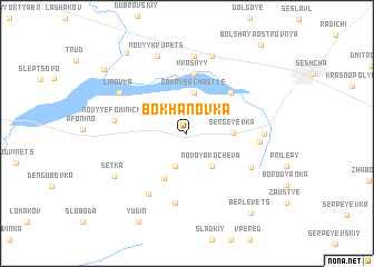 map of Bokhanovka