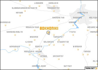 map of Bokhoniki