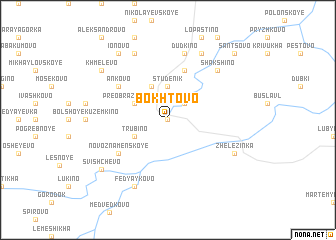 map of Bokhtovo
