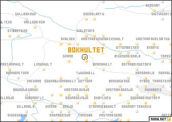 map of Bokhultet