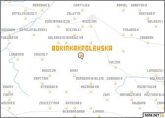 map of Bokinka Królewska