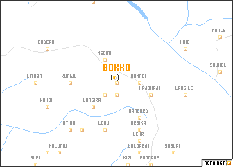 map of Bokko