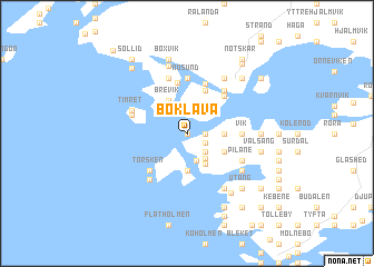 map of Bö Klåva