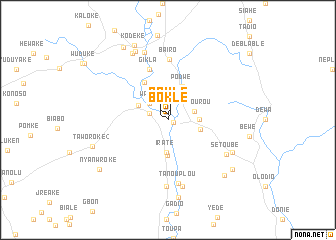 map of Boklé