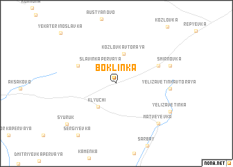 map of Boklinka