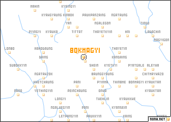 map of Bôkmagyi