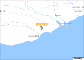 map of Boknes