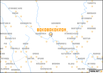 map of Bokobokokrom