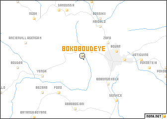 map of Boko-Boudeye