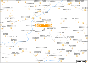 map of Bokodiamaï