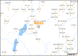 map of Bokod