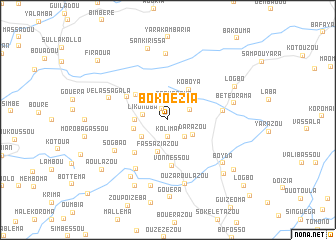 map of Bokoézia