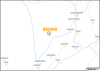 map of Bokoko