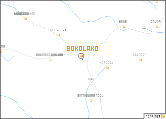 map of Bokolako