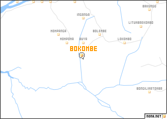 map of Bokombe