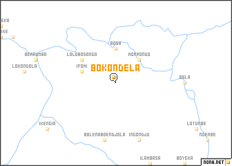 map of Bokondela