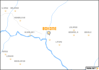 map of Bokone