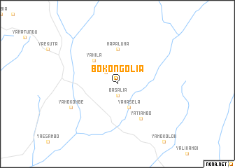 map of Bokongolia